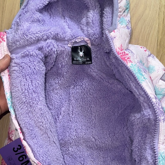 Spyder Pink and Purple Kids One Piece - Picture 7 of 15